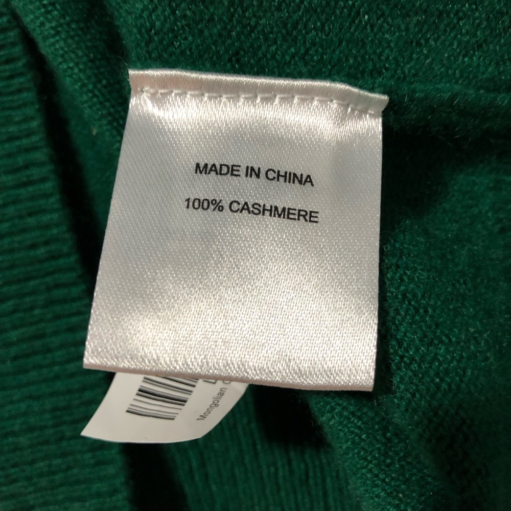 Quince Mongolian cashmere crewneck sweater Everglades green women L quiet luxury - Picture 5 of 10